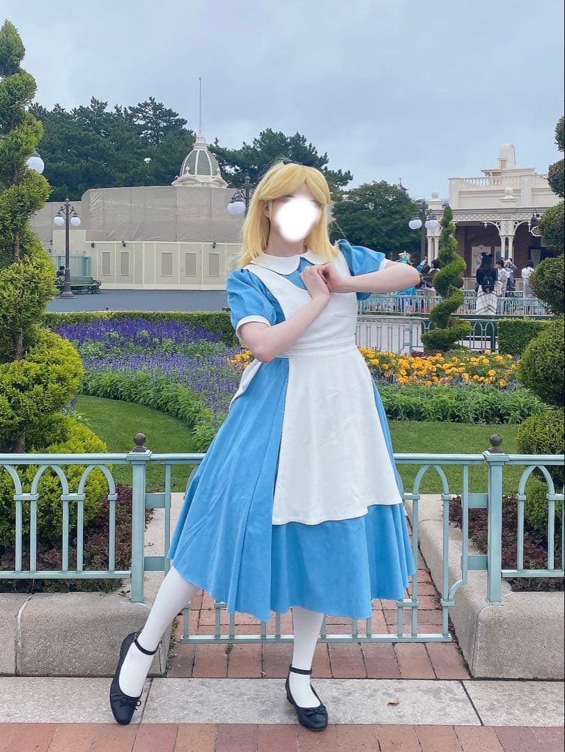 ウィッグ付きフルセット】不思議の国のアリス 仮装 コスプレ 大人 D
