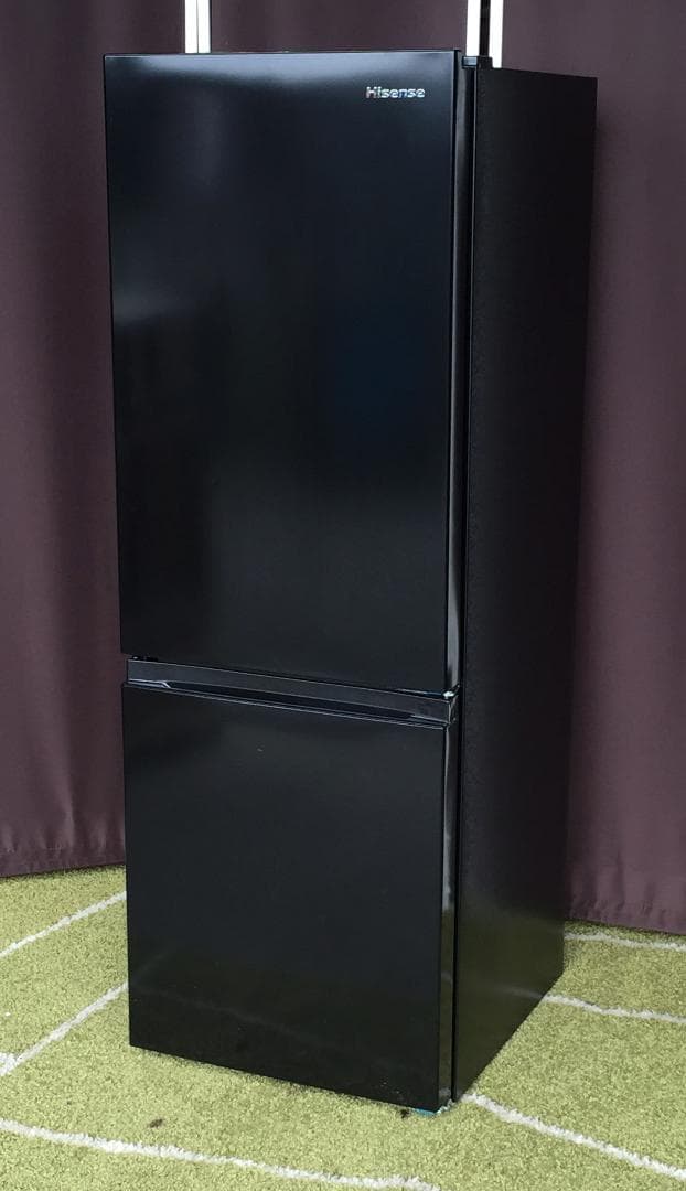 送料込★2ドア冷蔵庫/2D☆2024年☆大容量175L☆ブラック/黒☆ハイセンス ハイセンス（HISENSE） 冷蔵庫 一人暮らし 二人暮らし 2ドア スリム