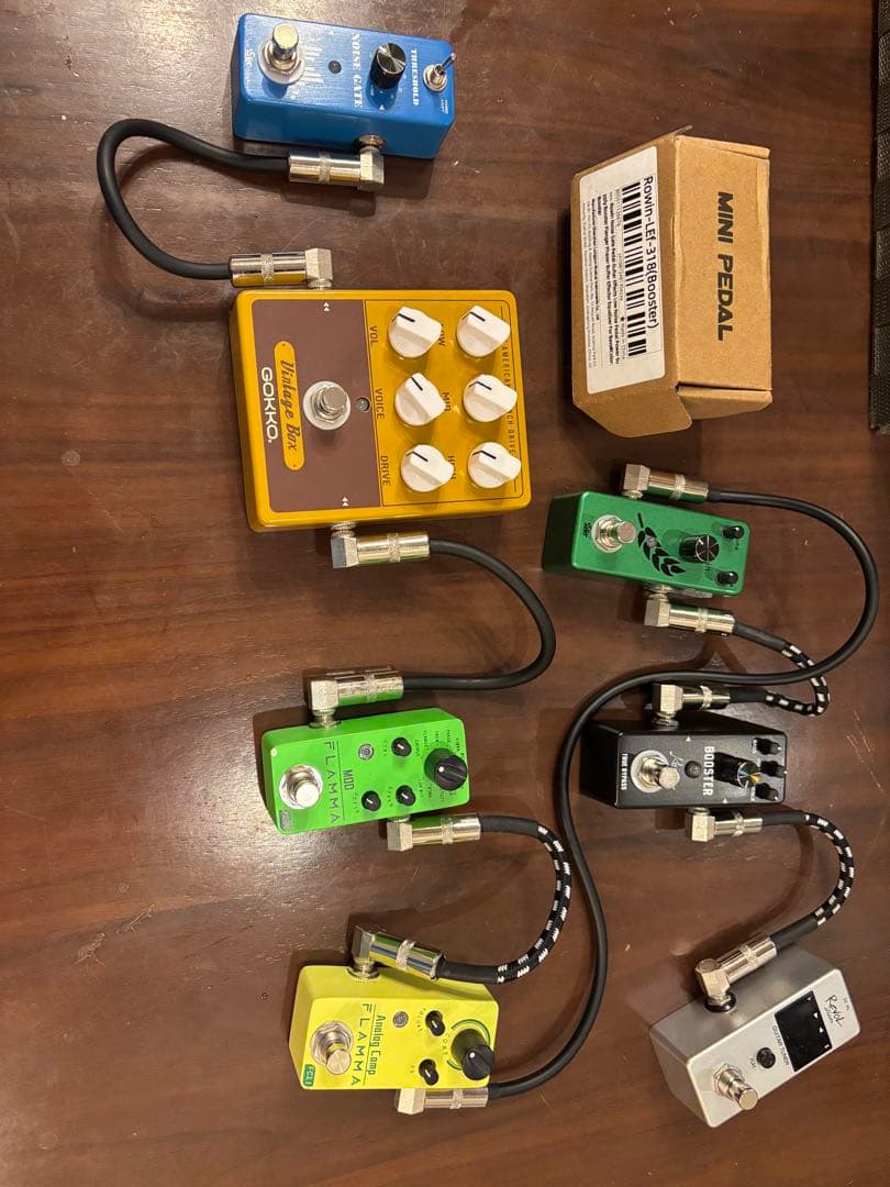 ギターエフェクター　お得なセット（7つのエフェクターセット、パッチケーブル付) Amazon.co.jp: パッチケーブル ギターパッチケーブル エフェクター