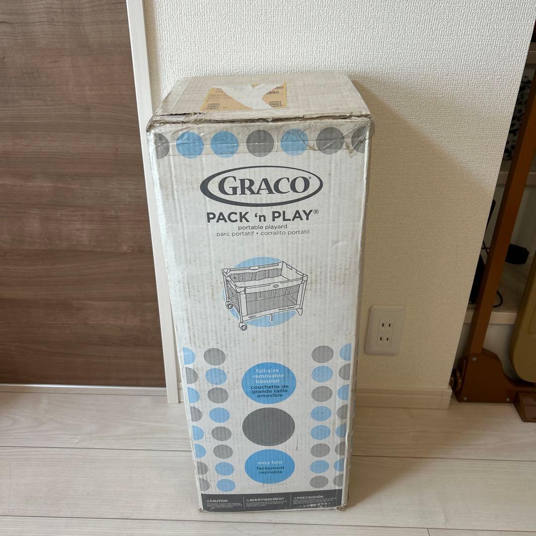 【未使用】プレイヤード ベビーサークル ベビーベッド グレコ GRACO GRACO（グレコ） パックンプレイヤード ナッパー&チェンジャー