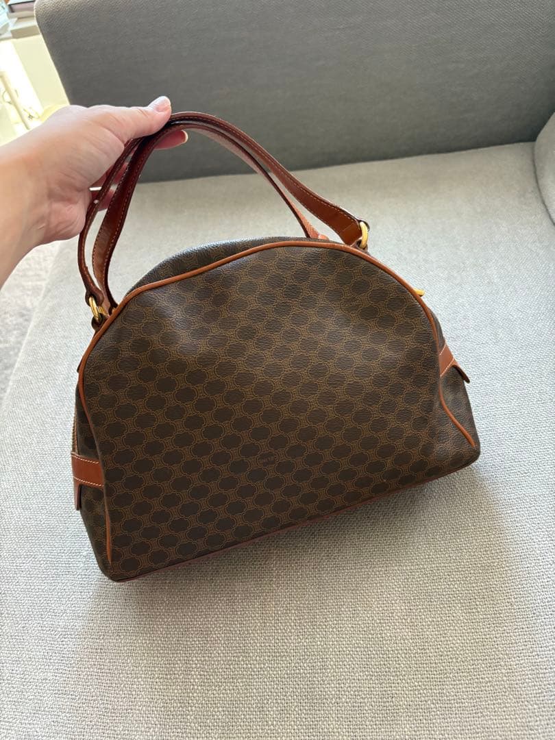 CELINE ブラウンレザー ハンドバッグ