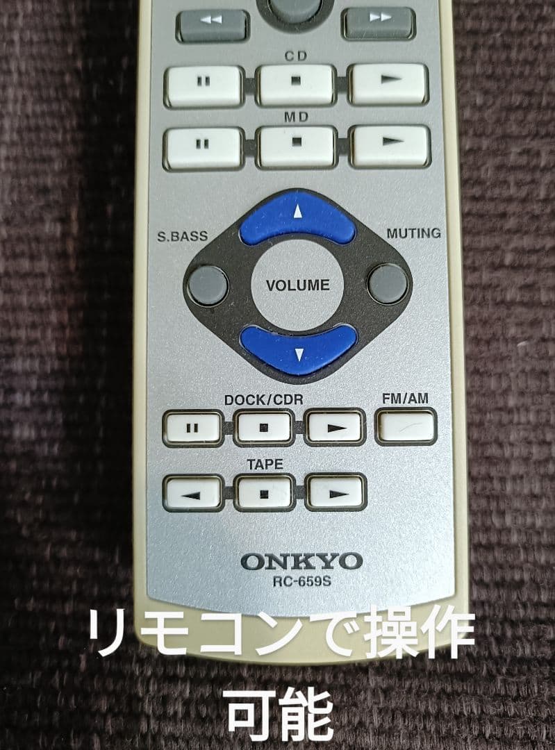 ONKYO K-SX7 カセットデッキ 整備済 完動品 各ケーブル テープ付