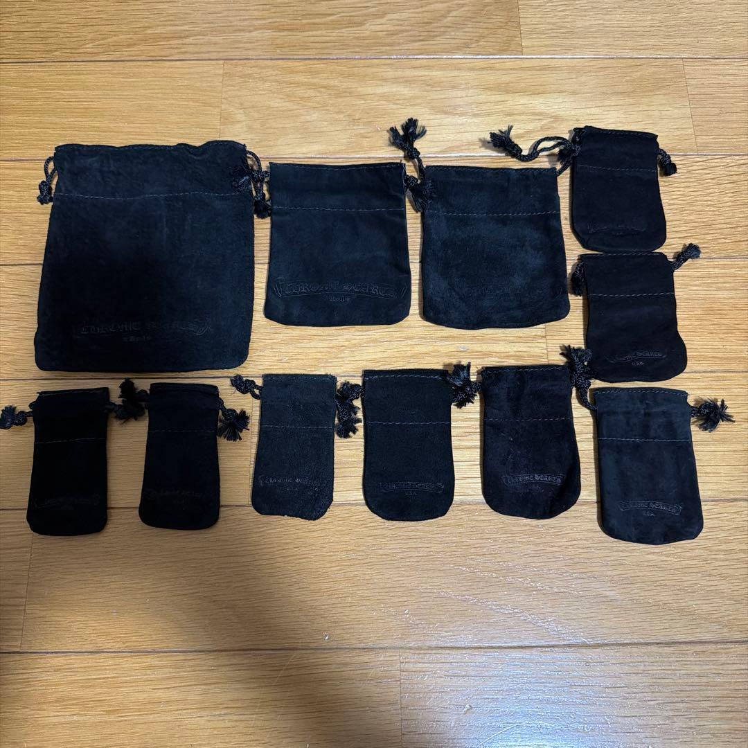 クロムハーツ 巾着 セット売り クロムハーツブラック 巾着袋 Chrome