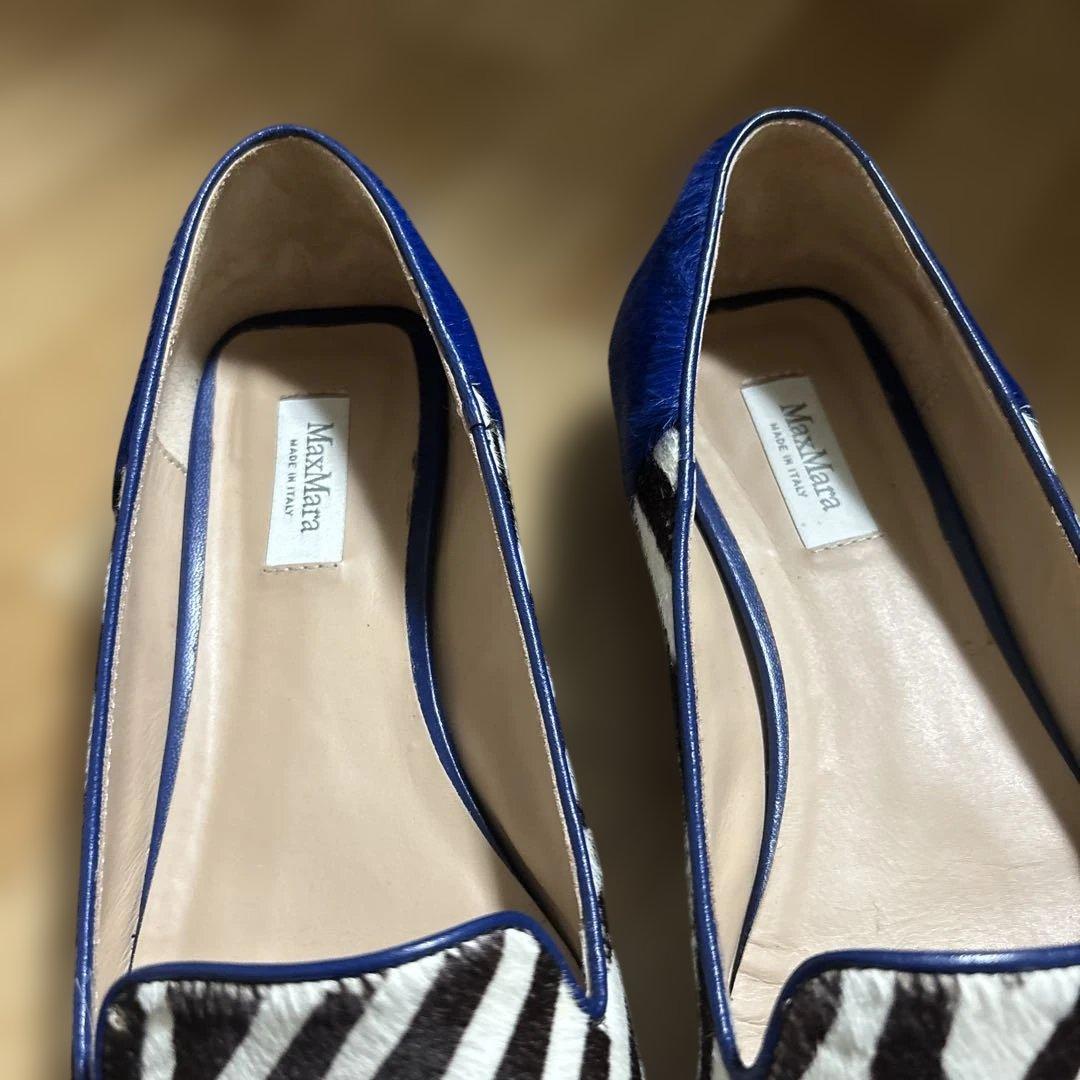 MaxMara 】ゼブラ柄 ローファー / 37サイズ - メルカリ