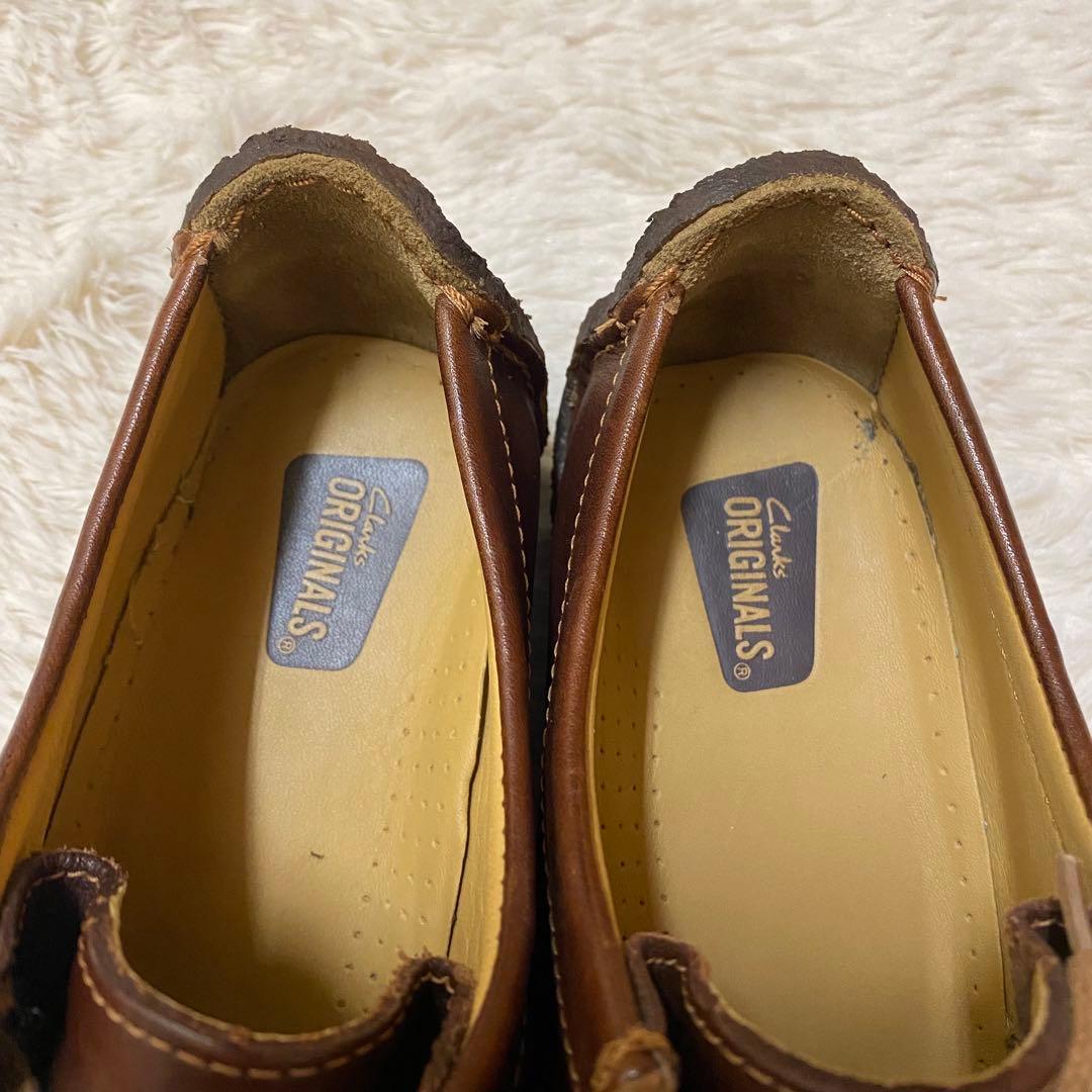 未使用級 クラークス ナタリー ダークブラウン クレープソール レザー