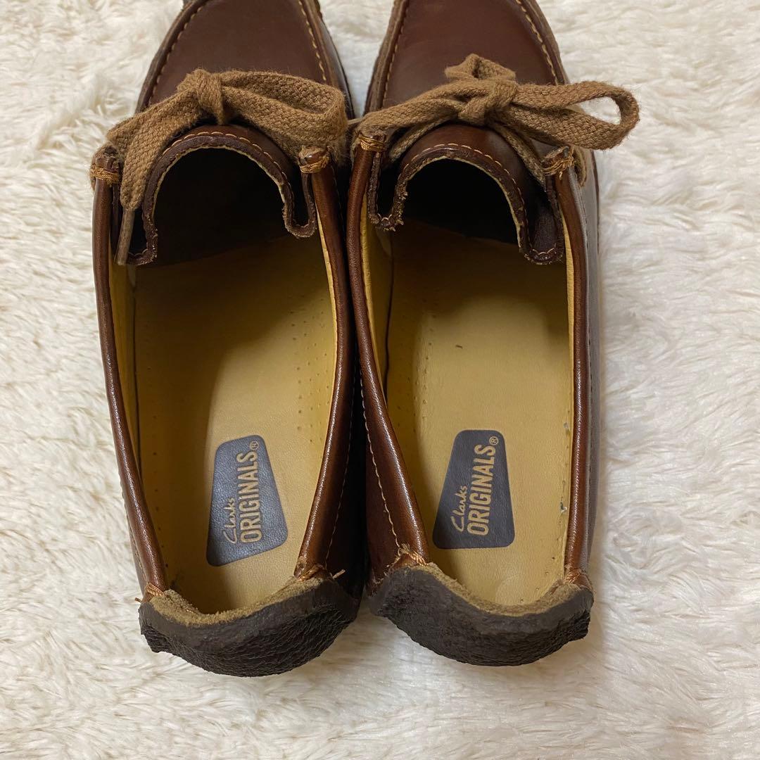 未使用級 クラークス ナタリー ダークブラウン クレープソール レザー