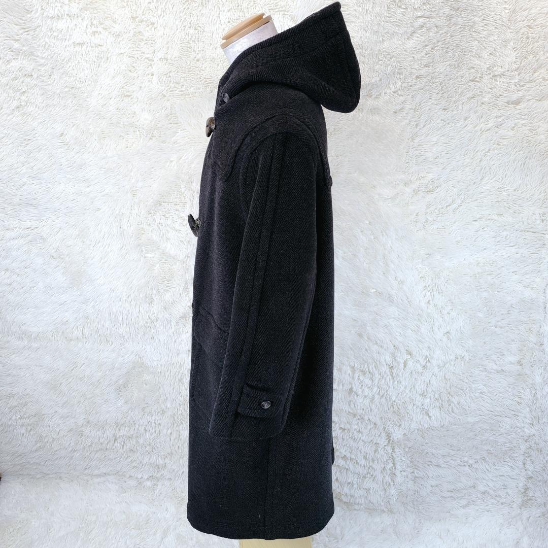 希少 SHIPS ダッフルコート ヘリンボーン ウール 100% ムーアブルック