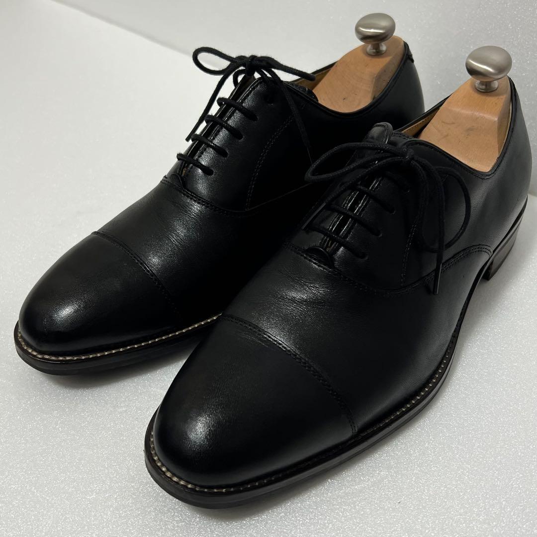 極美品✨️COLE HAAN コールハーン 革靴 ストレートチップ 黒 内羽根 SUIT SQUARE（スーツスクエア） 【スーツスクエア】メンズ ビジネス