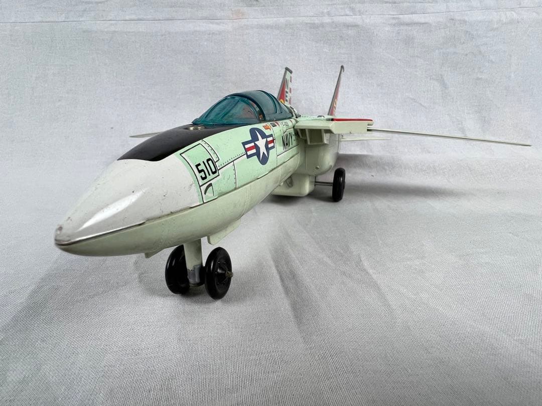野村トーイ☆F-14A トムキャット☆ブリキ戦闘機☆値下げ本日限定対応