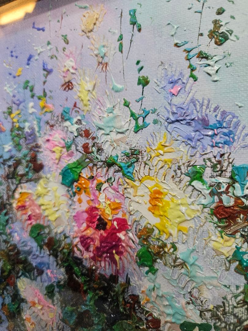 古川明雄 作 油絵 油彩 絵画 真作 額装 野の花 - メルカリ