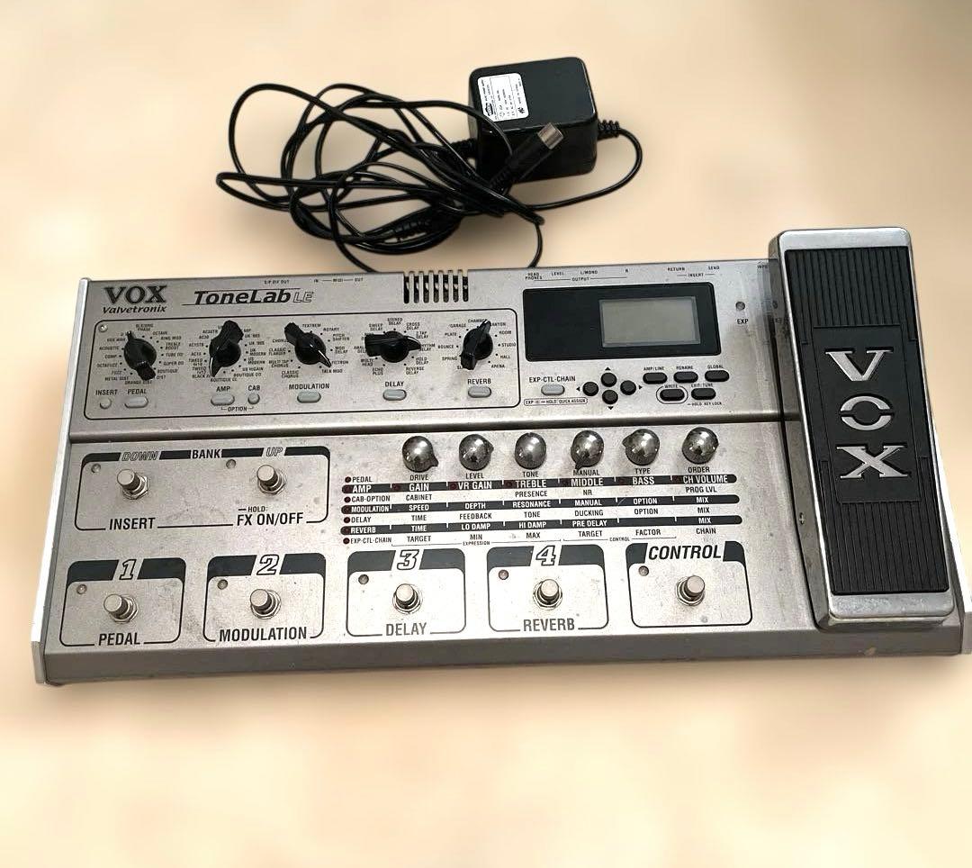 VOX ToneLab LE マルチエフェクター 真空管搭載 ACアダプター付 VOX ToneLab LE マルチエフェクター 真空管搭載 ACアダプター付