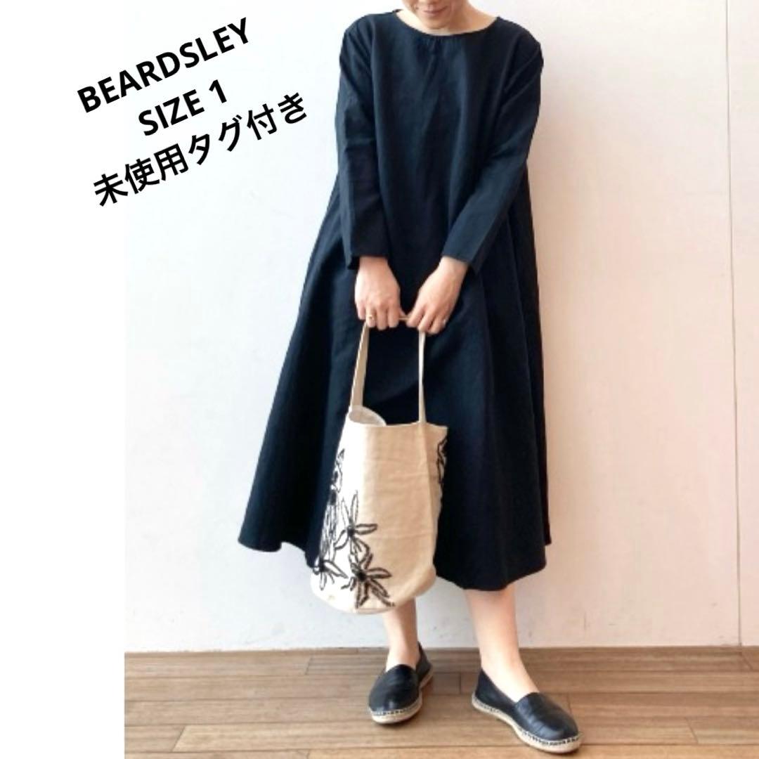 未使用タグ付 訳あり】ビアズリー テントワンピース リネン混 - メルカリ