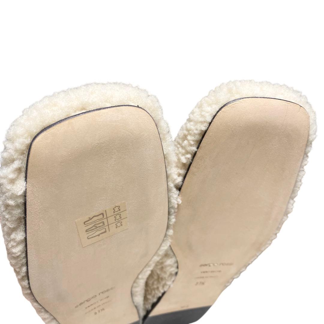 Sergio Rossi セルジオロッシ ボアパンプス フラット スリッパセルジオ