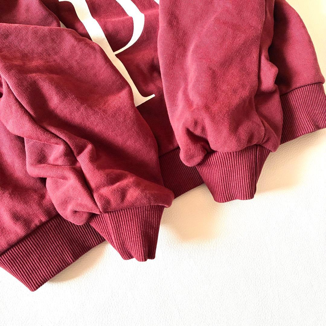 極美品✨POPPY ロゴプリントスウェット プルオーバー ギャザースリーブ