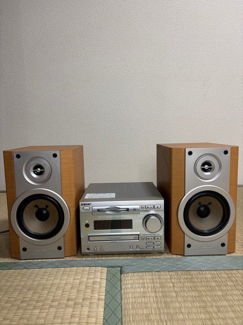 SONY CD MD ミニコンポ HCD-MD333 純正リモコン付 - メルカリ