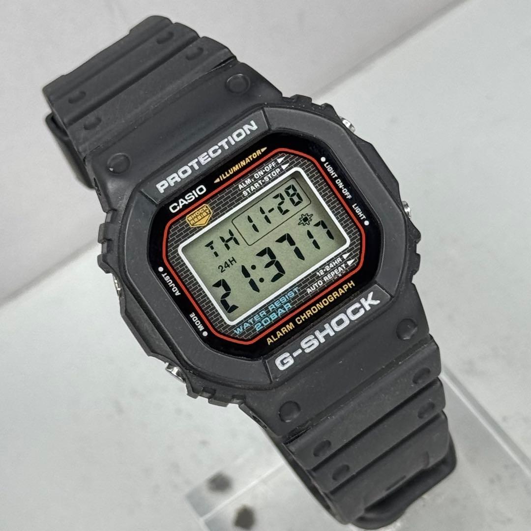 極美品G-SHOCK DW-5000 復刻モデル メタルケース ブラック 赤枠 - メルカリ