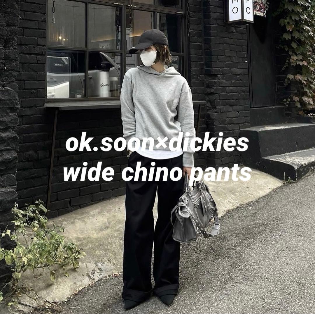 ok.soon×dickies】wide chino pants - メルカリ