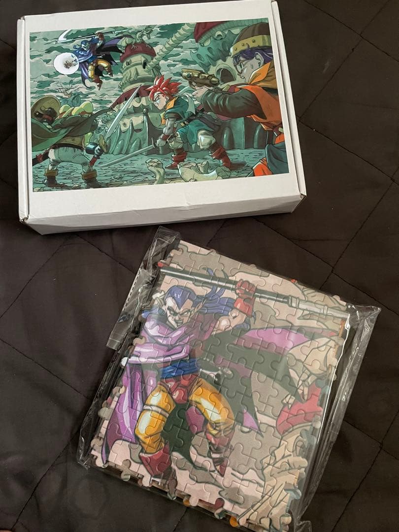 クロノトリガー 魔王と決戦！　ジグソーパズル　1000ピース　完成図付き 送料無料 30年前？ 美品 クロノトリガー ジグソーパズル 1000P 激レア