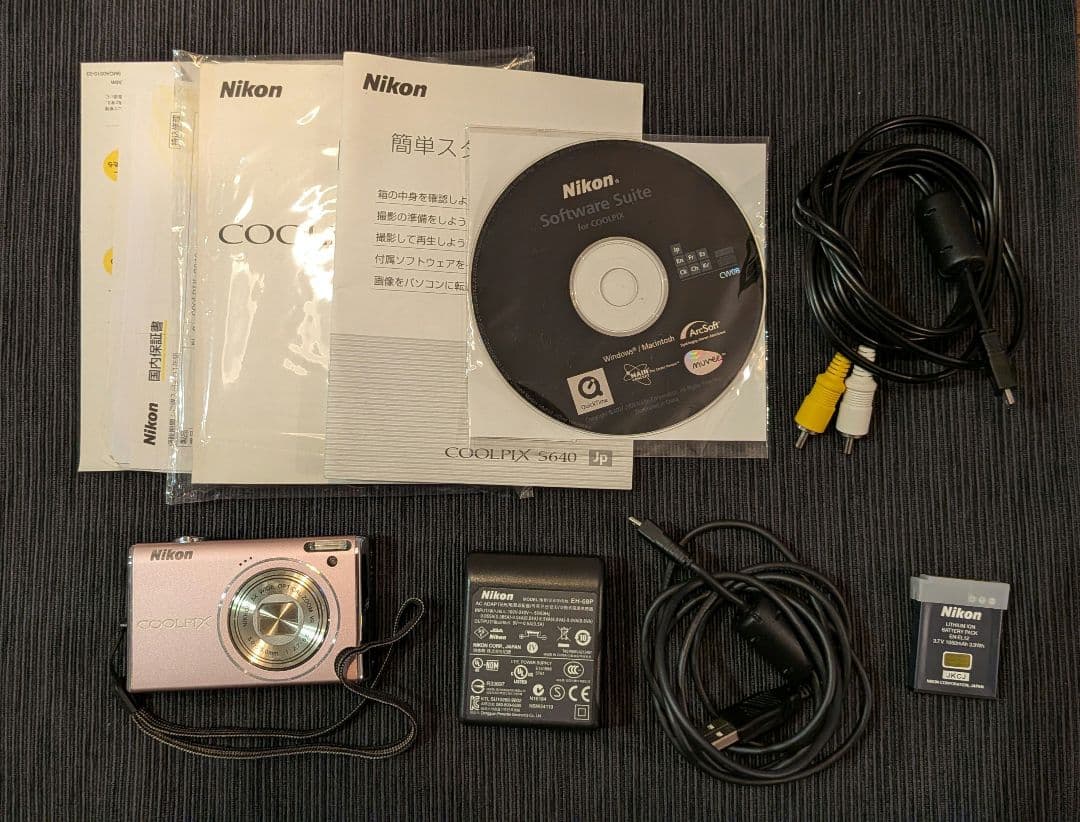 動作品 平成レトロ Nikon COOLPIX S640 ピンク 元箱付き - メルカリ