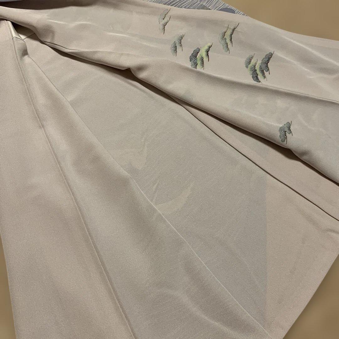 yamaguchi様極美品☆加賀友禅訪問着袷☆落款あり☆舞鶴☆グレー