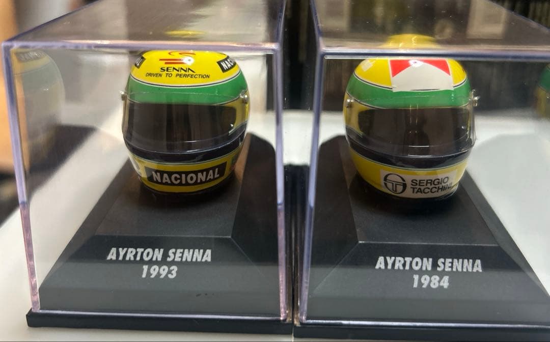 1/8 ミニチャンプス アイルトンセナ ヘルメット 5個セット+ セナ