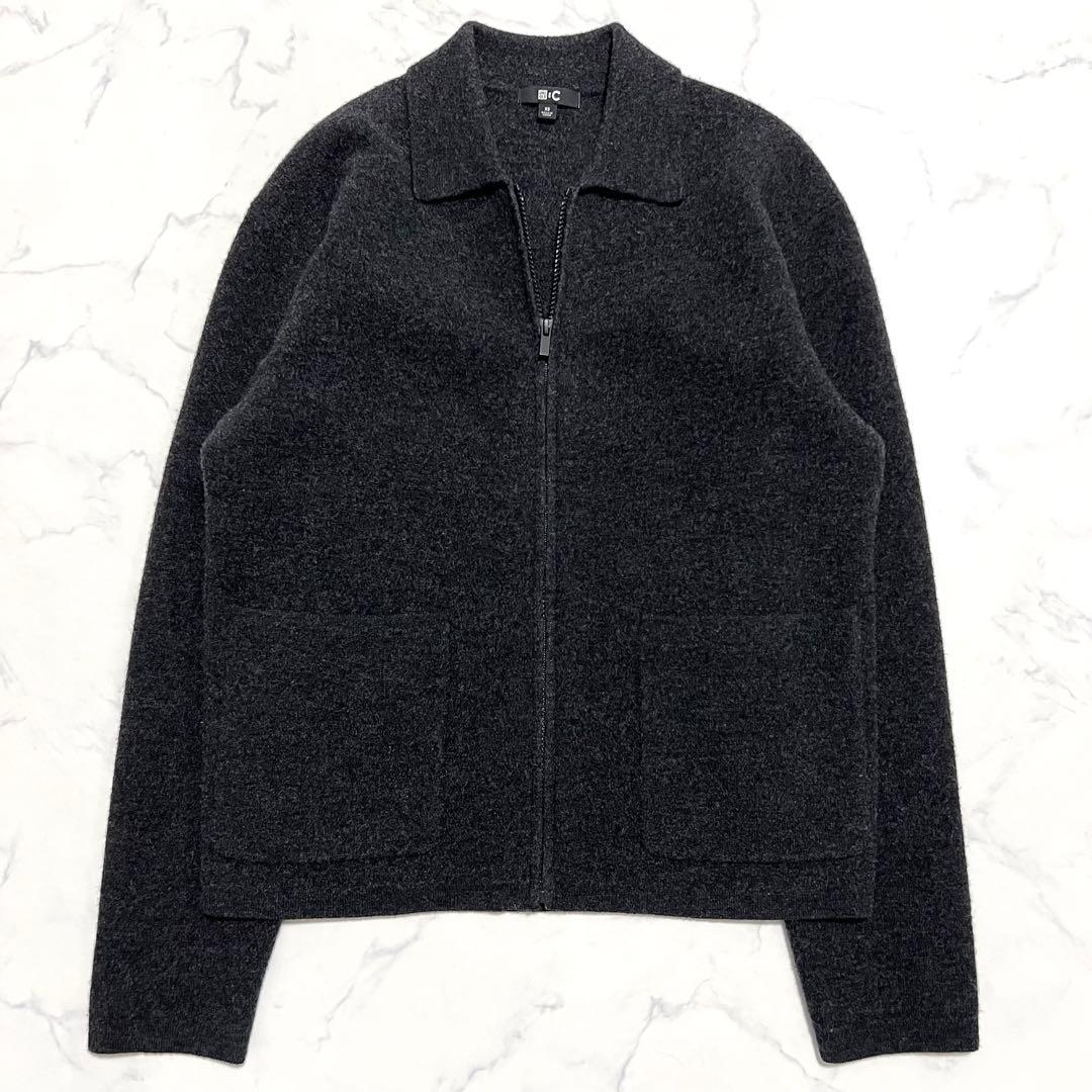極美品】UNIQLO C 481242 ニットフルジップジャケット グレー - メルカリ
