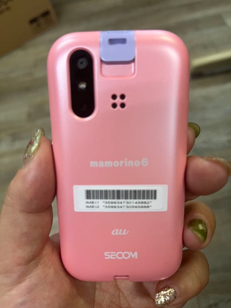 mamorino6 ホワイト ピンク 本体 au キッズ携帯 マモリーノ6 - メルカリ