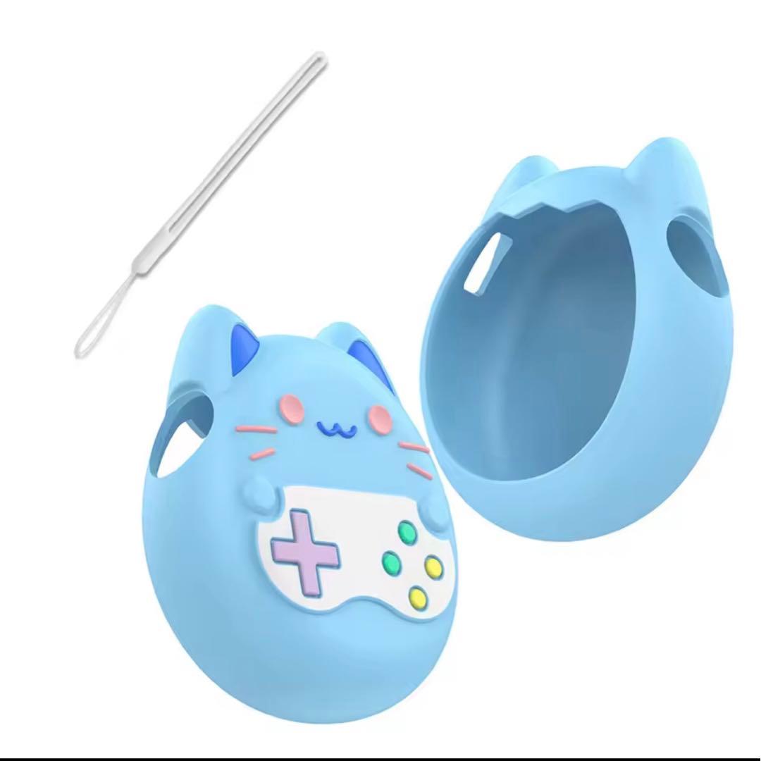 たまごっちパラダイス ネコ シリコンケース カバー ブルー - メルカリ