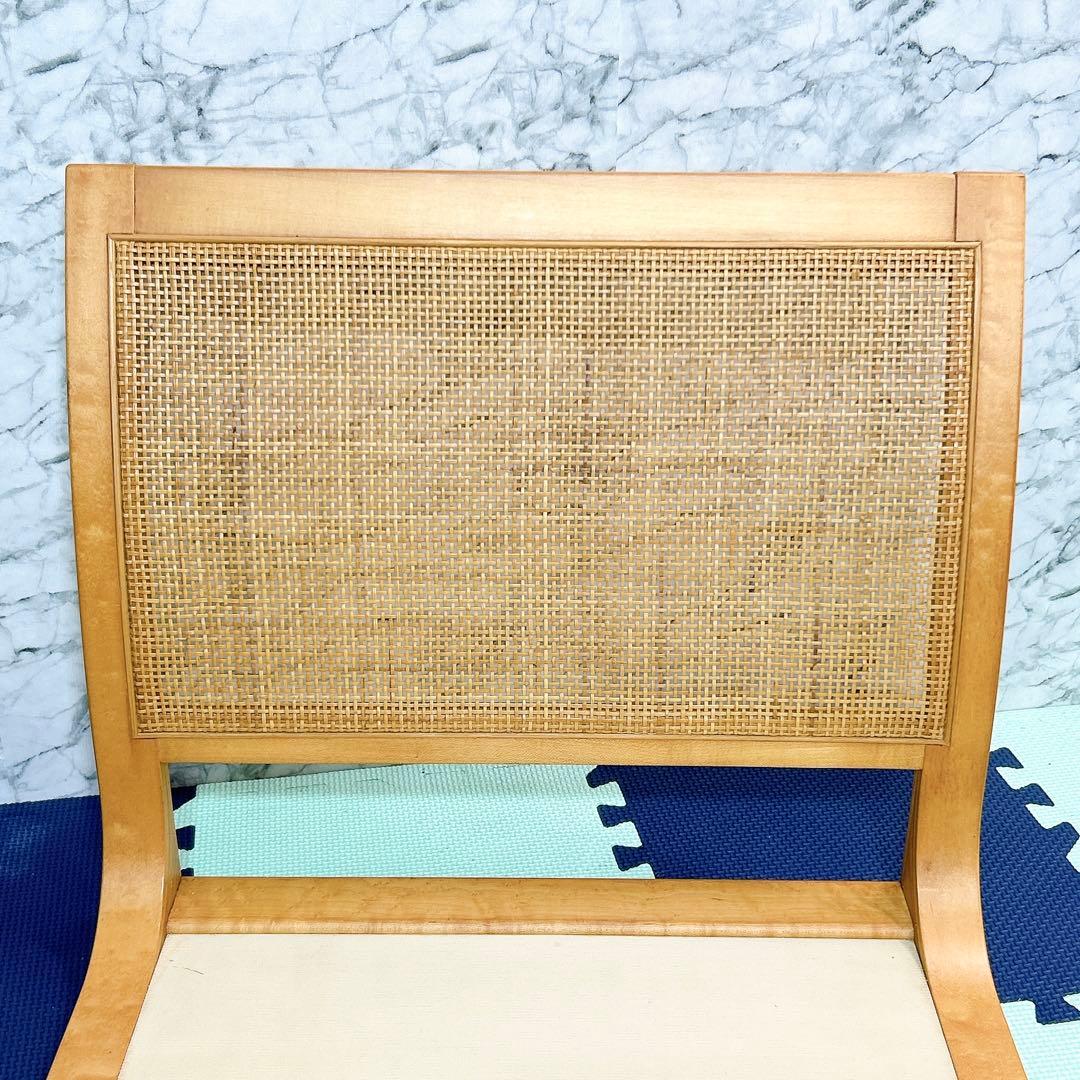 TENDO 天童木工 メープル材 座椅子 5559MP 4脚セット 原好輝 籐