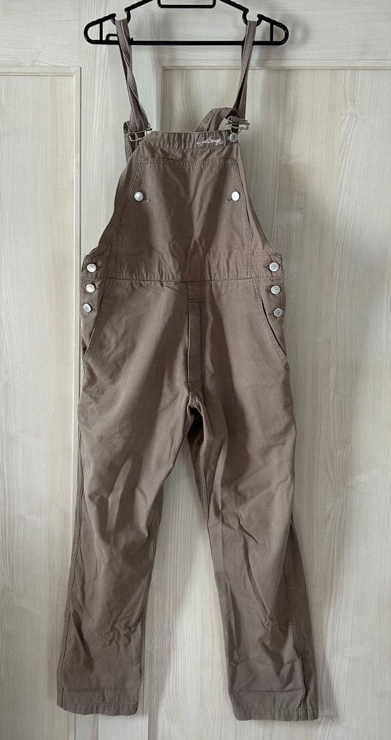 Goodenough グッドイナフ　オーバーオール　ベージュ　サイズS 4L〜5L グレイスエンジニアーズ 金具が出ないサロペット GE-157 メンズ