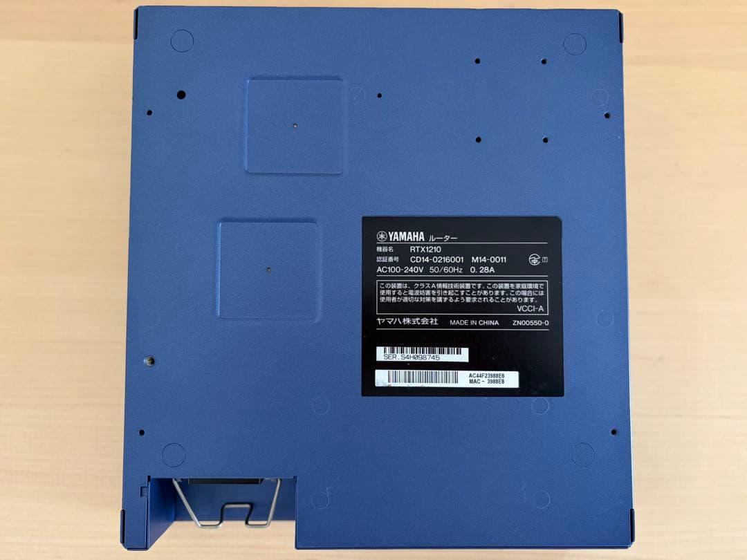 中古】YAMAHA RTX1210 有線LANルーター - メルカリ