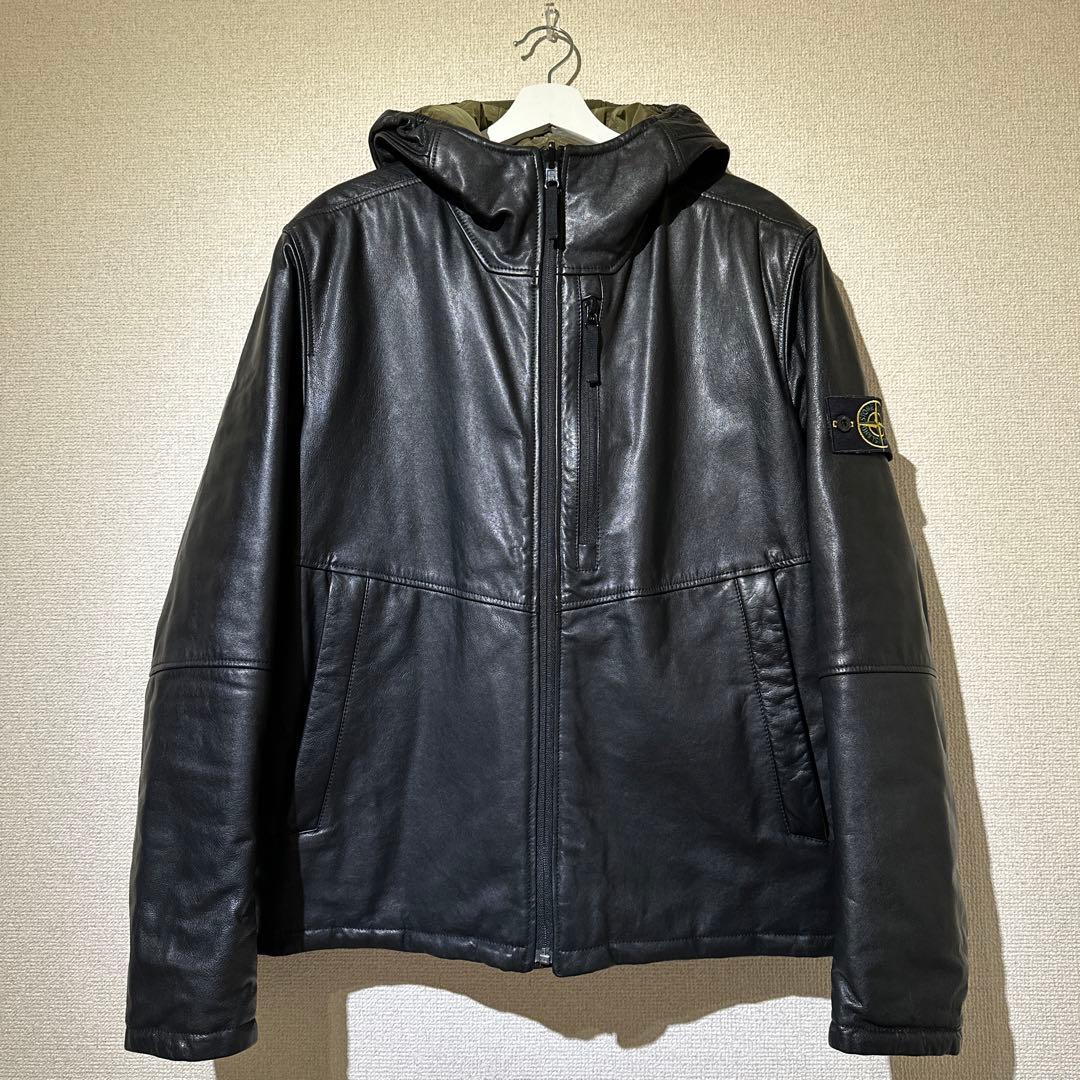 STONE ISLAND レザー プリマロフト ナイロンメタルジャケット - メルカリ