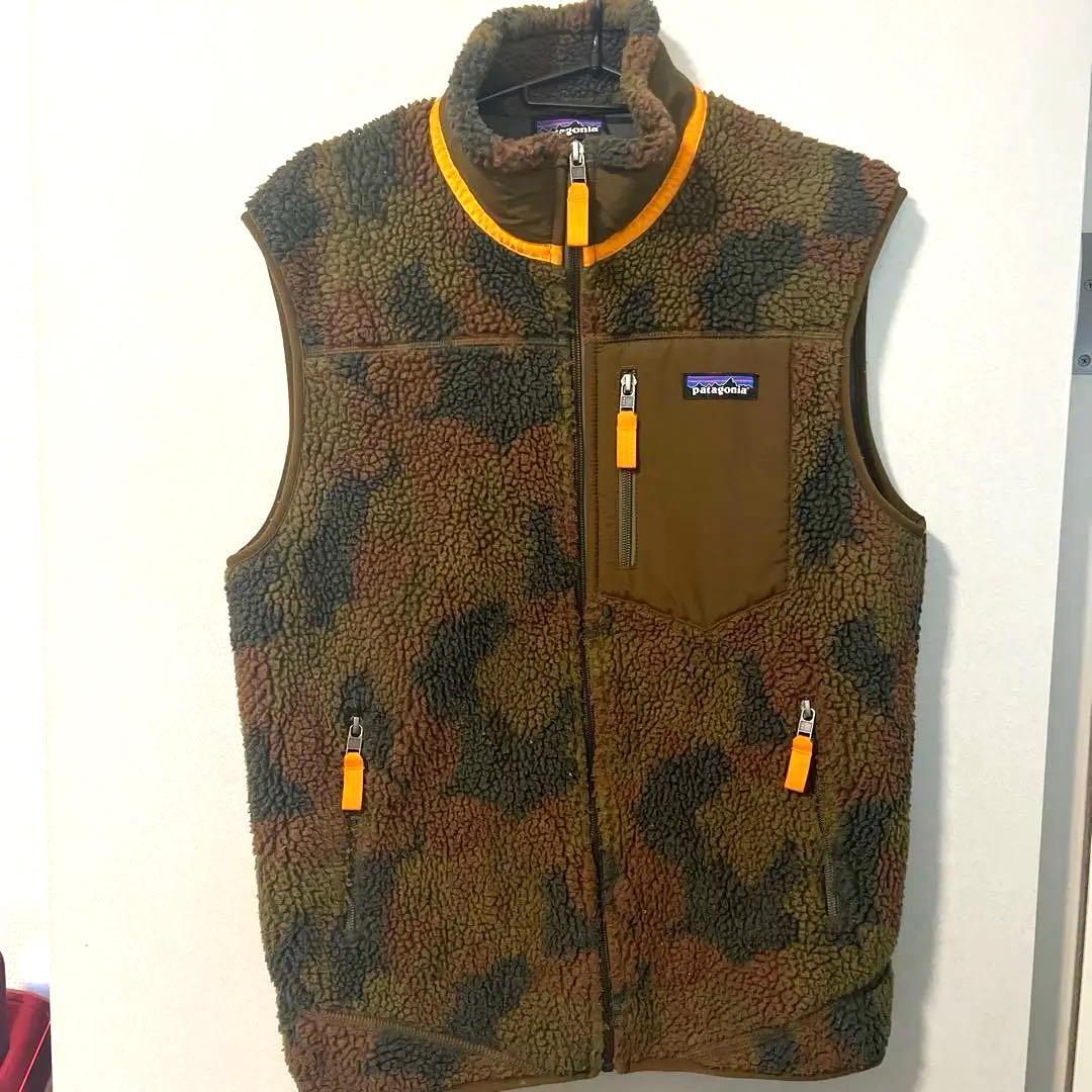 patagonia Sサイズ カモフラージュ 迷彩 フリースベスト【パタゴニア】