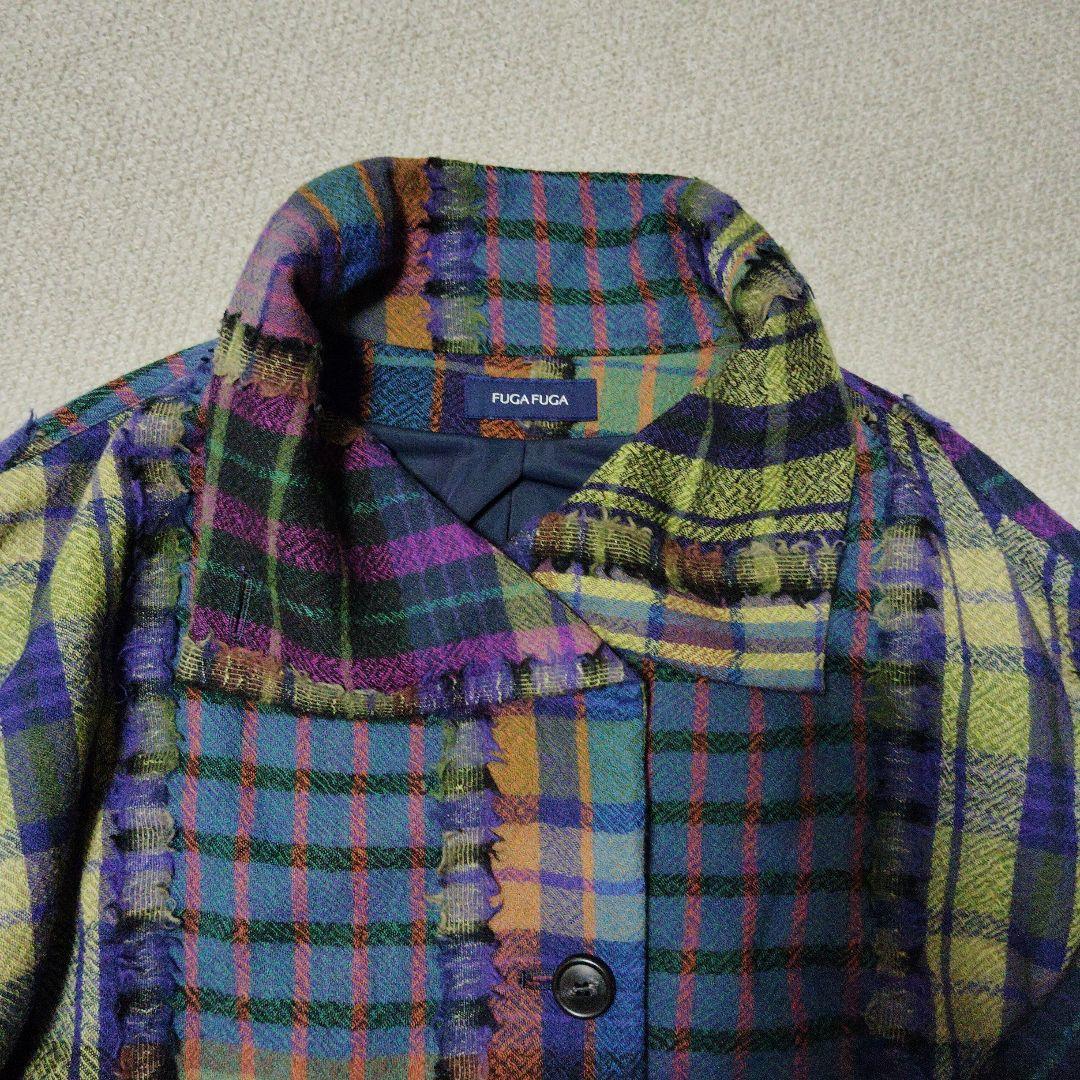 佐藤繊維 FUGAFUGA パッチワーク柄チェックジャケット - メルカリ