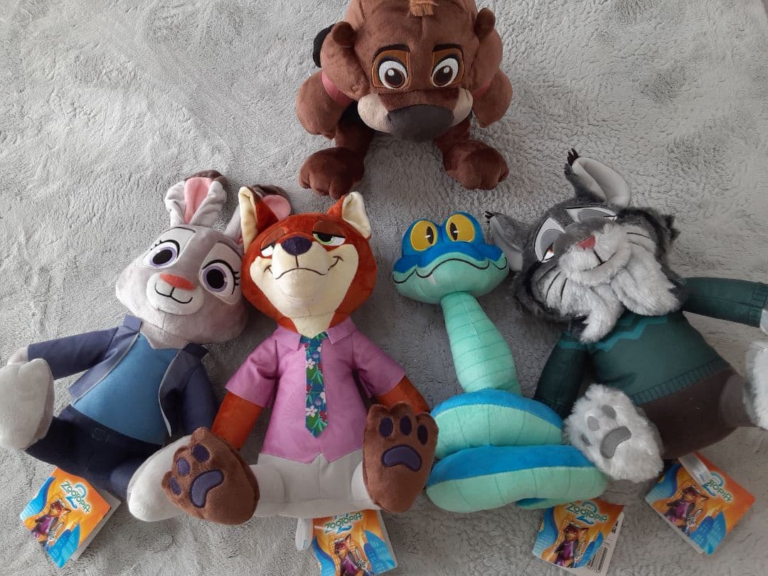 ズートピア2 Lぬいぐるみ ニック ジュディ パウバート ニブルズ