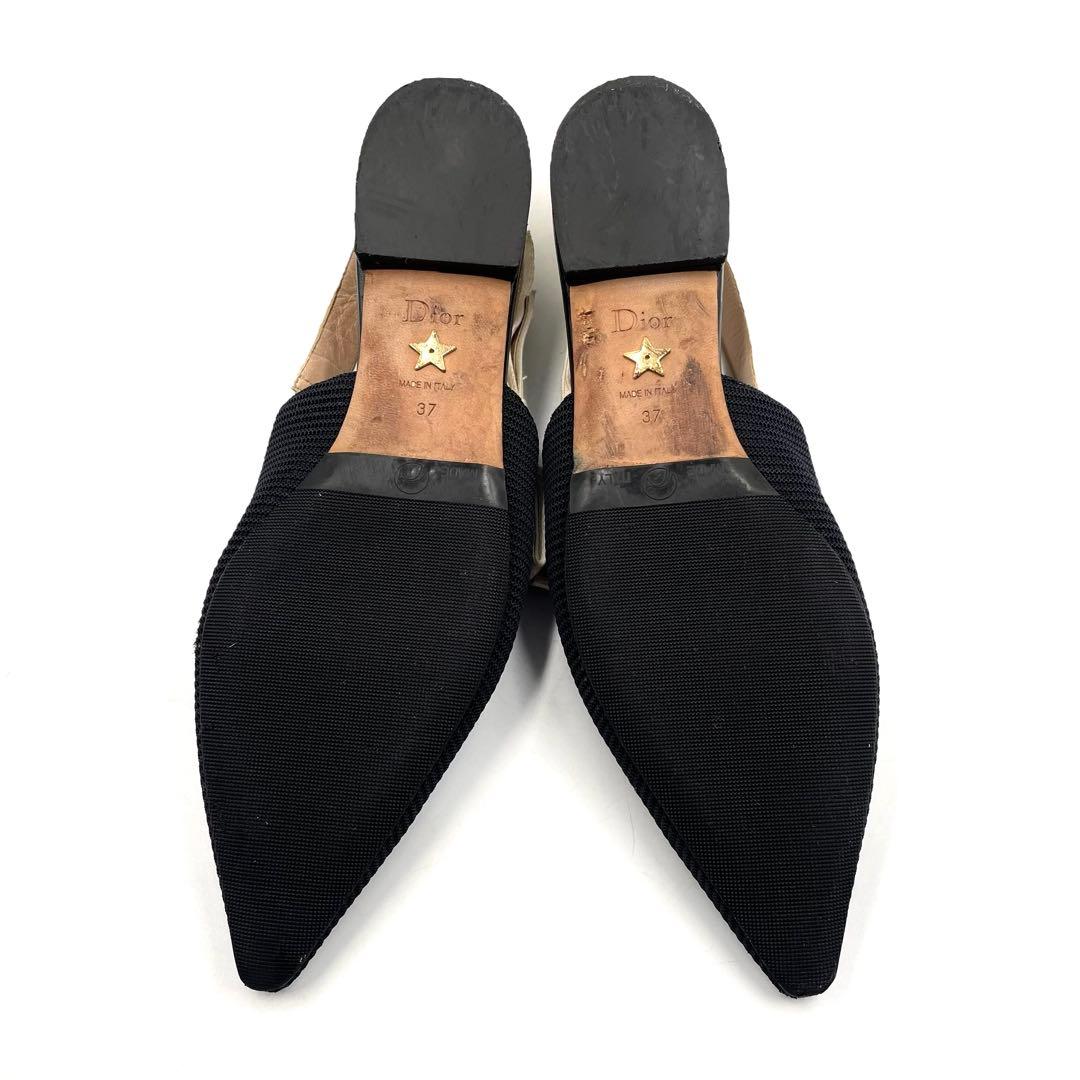 《超美品》Dior ジャディオール J'ADIOR スリングバック フラット 黒