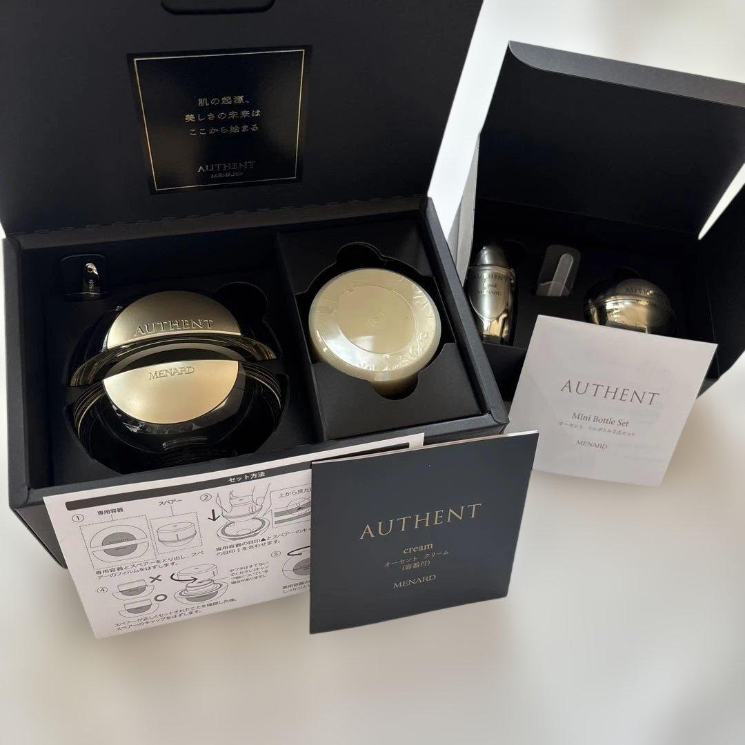 即日発送 メナード オーセントクリーム 本体付き 箱付き ミニボトルサンプルあり メナード/MENARD オーセント ミニボトル2点セット [リクイド A 10ml +