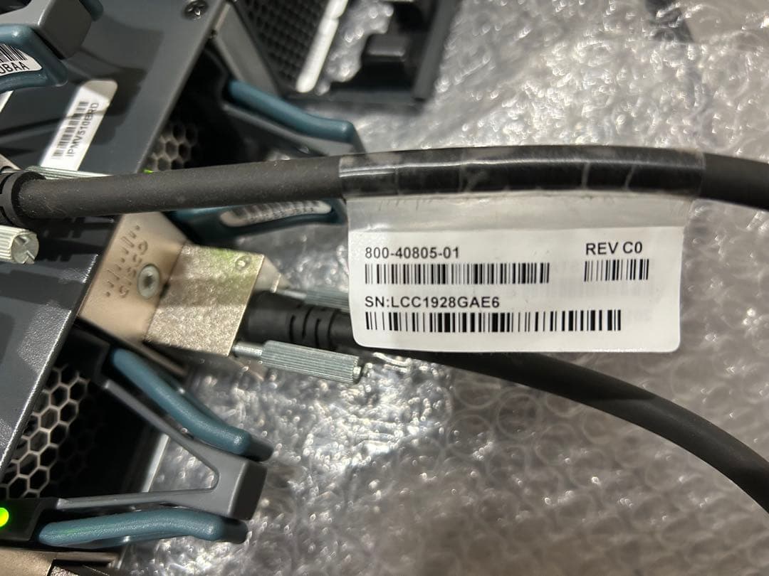 CCNA、CCNP】2台セット スタックCisco L3スイッチ3650 - メルカリ