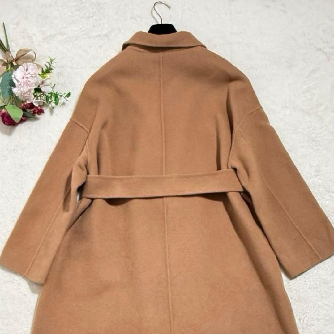 N.O.R.C ノーク ロングコート リバーコート ダブルフェイス キャメル