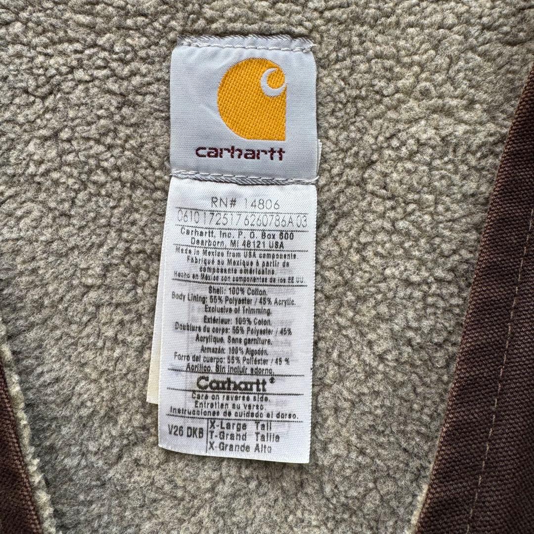 極上 90s カーハート ダックベスト ボア v26 DKB XL tall - メルカリ