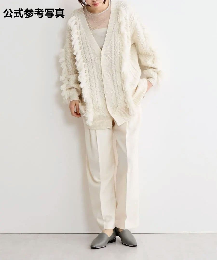 美品 HIMIKO 卑弥呼 本革 メタルラインフラットパンプス 24.5cm