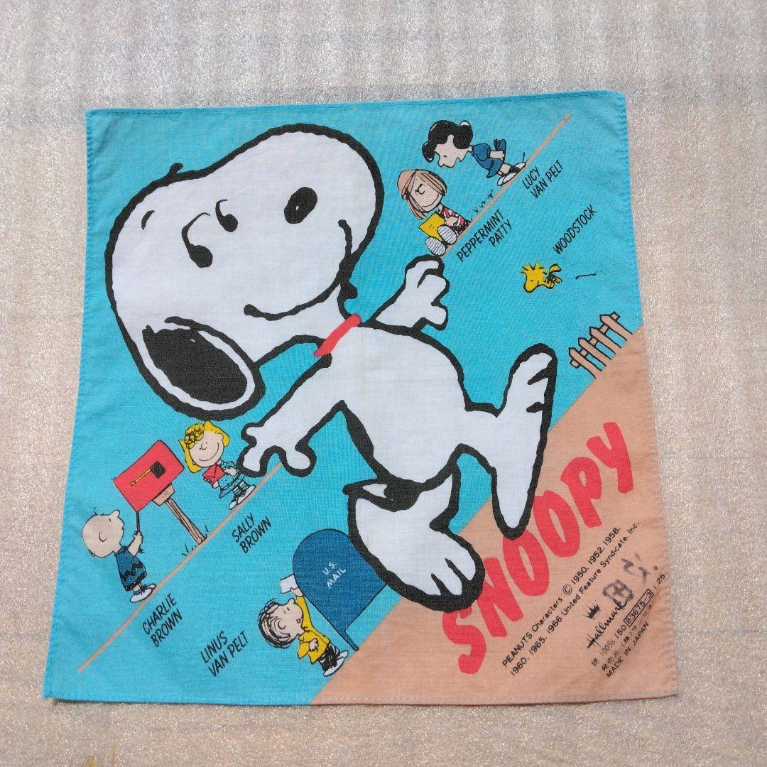 昭和レトロ(1960年代） スヌーピー(サンリオ） ウッドストックハンカチ