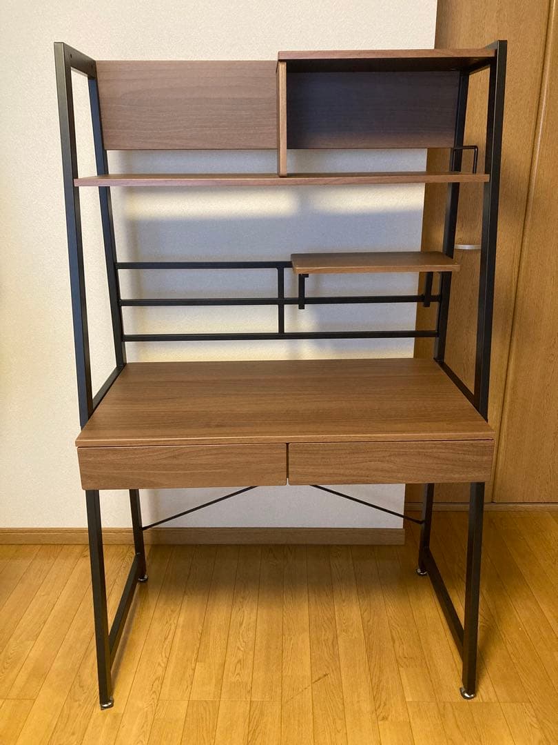 ニトリ　NITORI 省スペースデスク　ミドルブラウン　ラボーロ ニトリ（NITORI） デスク(ラボーロ002 120 MBR) : ニトリ Yahoo!店