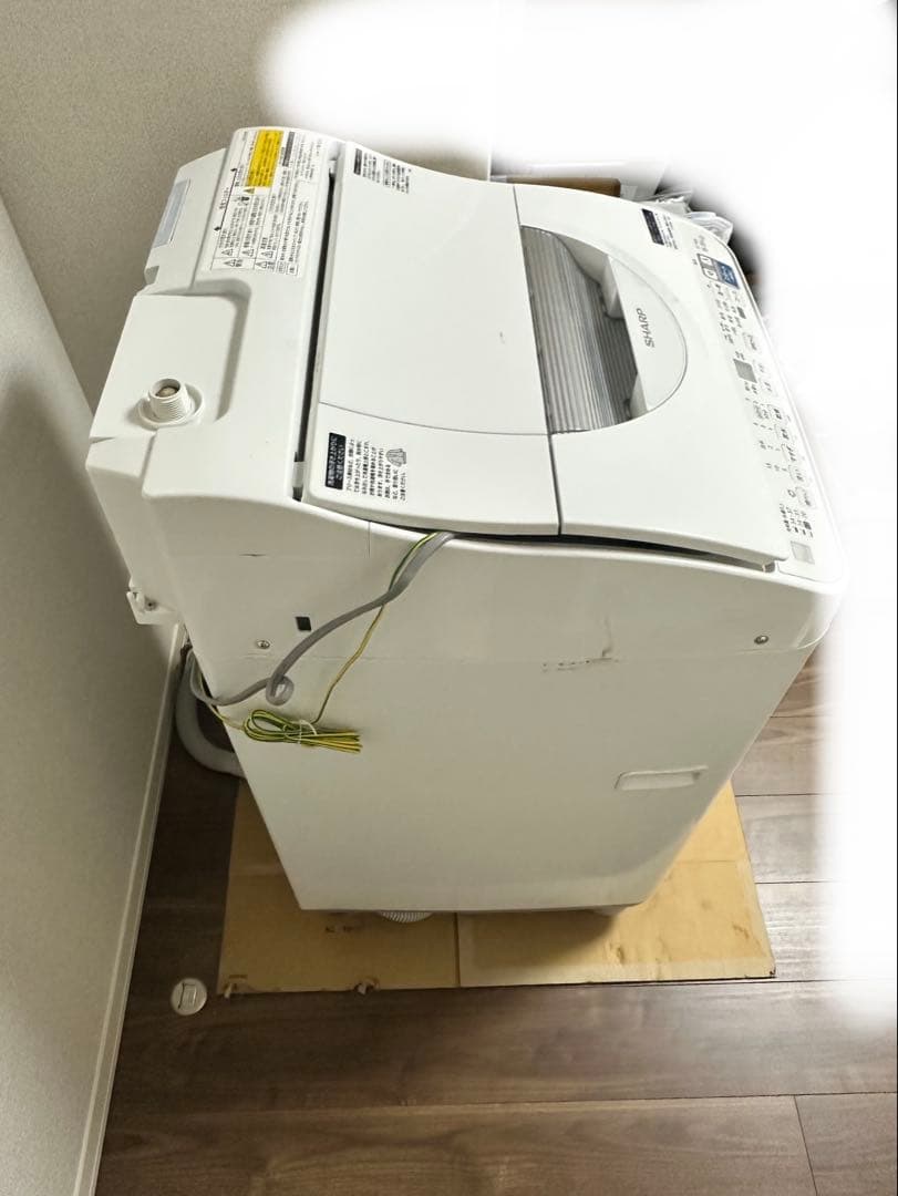 悪*ヴ様 SHARP 洗濯機 ES-T5E8-KW 5.5kg 乾燥付き