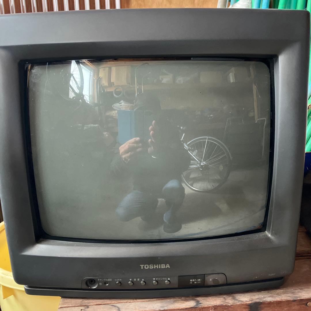 TOSHIBA ブラウン管テレビ14型 - メルカリ