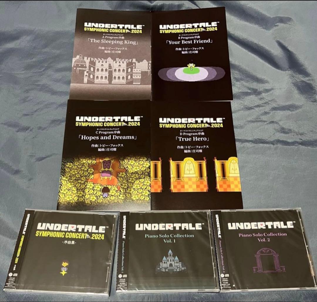 UNDERTALE コンサート 序曲集 ピアノアレンジ　CD 3枚 UNDERTALE』ピアノアレンジ＆オーケストラLIVE音源収録のCDが付録