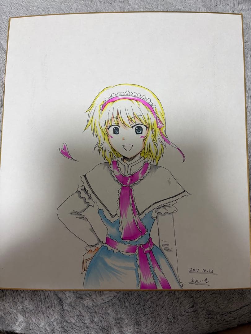 東方project アリス カラー 大色紙 手書きイラスト - メルカリ