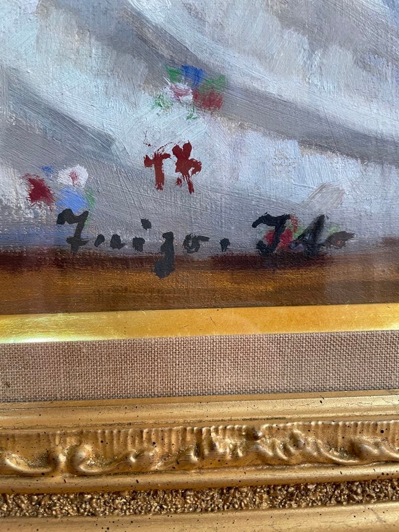 伊藤悌三 『黒いショールと裸婦』 油彩画F6号 - メルカリ