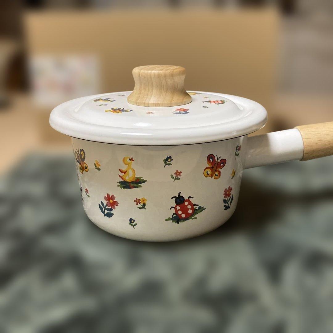 フェイラー☆F E I L E R☆ハイジホーローミルクパン☆片手鍋☆14cm