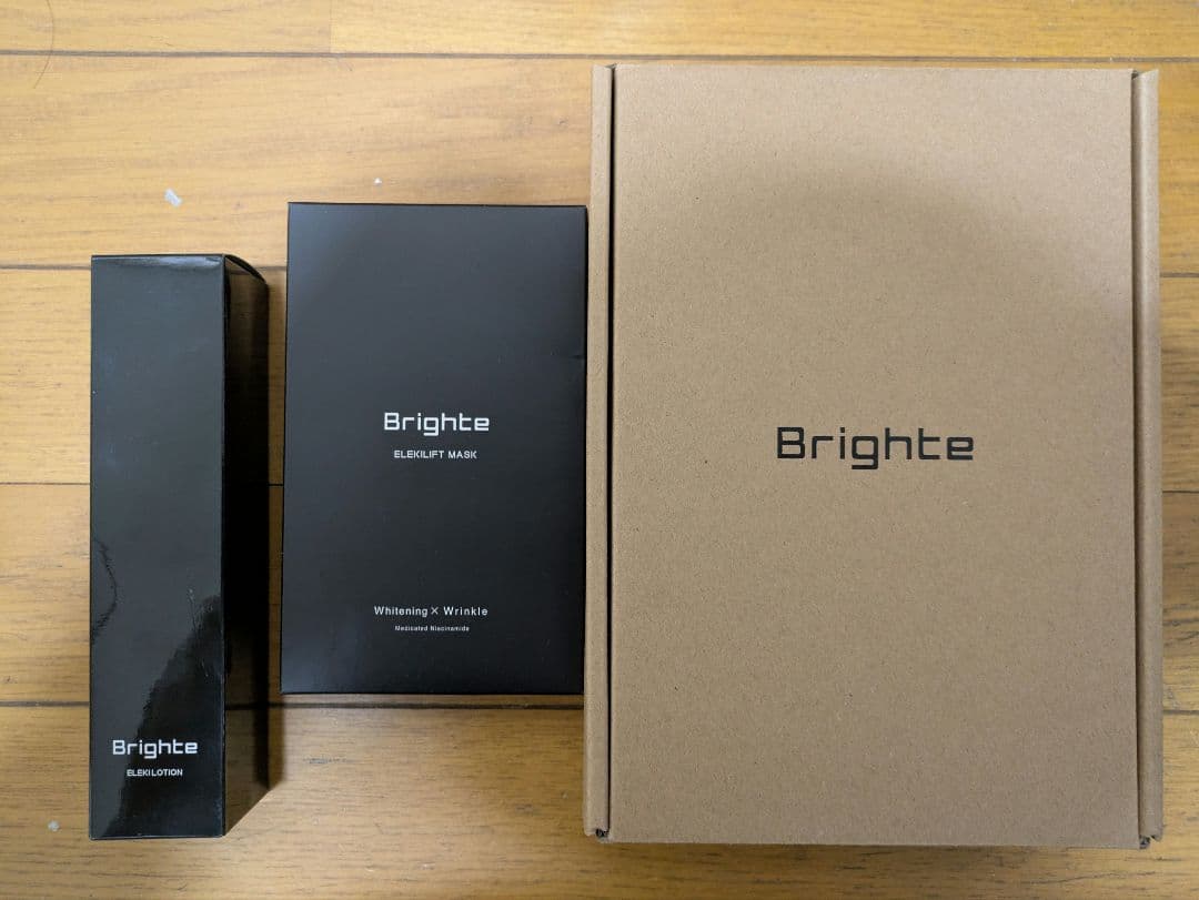 【美品】Brighte ELEKI BRUSH 美顔器 Brighte ブライト ELEKI BRUSH+ エレキブラシ 美顔器 EMS RF LED搭載